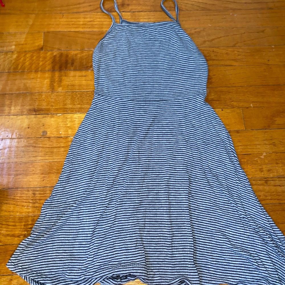 stripped skater dress